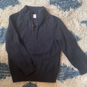 Crewcuts cotton-cashmere half zip sweater sz 3t